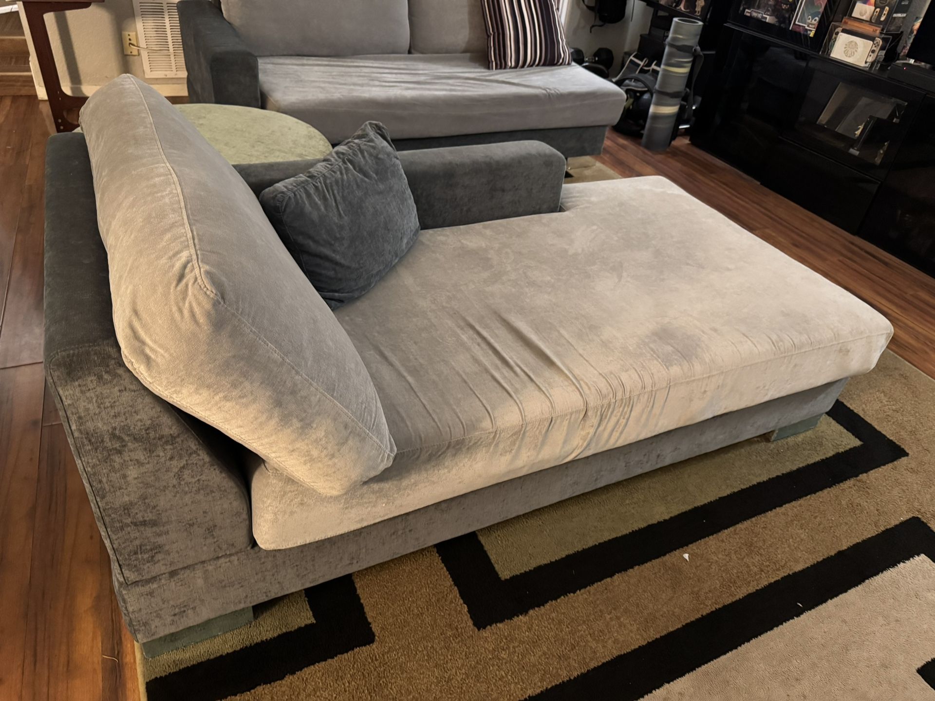 Sofa Set - 2 Matching Blue Sofa Pieces