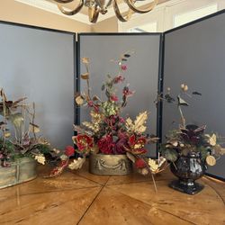 Flowers, Vase Decor, Tiffany Style Lamp