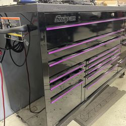 Snap on toolbox rolling