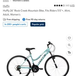 Huffy 26" Rock Creek Mountain Bike, Girls, 18 Speed, Only Riden A Couple Times, Excellent Condition 