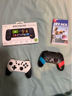Switch remotes and back bone with game