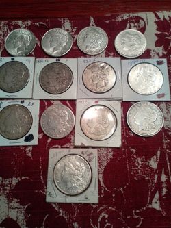 Silver dollars $$75 each or trade for old pocket watches
