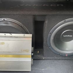 2 12's, JL Audio & Rockford Fosgate, Sony Double Din Head Unit, Includes Amp & Wiring 