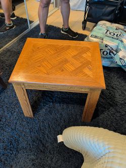 Small wooded table