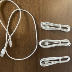 IDISON IPhone Charger 3 Pack + Extra Untangled Charger 