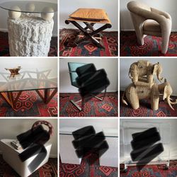 Vintage MCM Tables, Chairs, Desk, Lamps... 