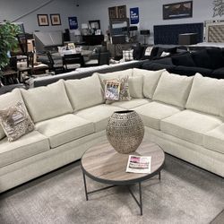SALE NOW‼️ CUSTOMIZABLE WHITE SECTIONAL $2499💥🤩😍