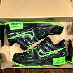 Nike Air Rubber Dunk “Off White Green Strike” Men’s Size 9.5