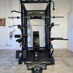 Smith Machine 500 | Adjustable Bench | 245lb Cast Iron Olympic Weights | 7ft Olympic Bar | Fitness | Gym Equipment | FREE DELIVERY/INSTALLATION 🚚 🛠️