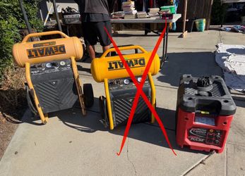 1 air compressors and 1 generator