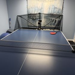★★★★★   Suz Table Tennis Robot with Net Ping Pong Ball Machine S201 Automatic Table Tennis Machine for Training with 40mm+ Table Tennis Balls
