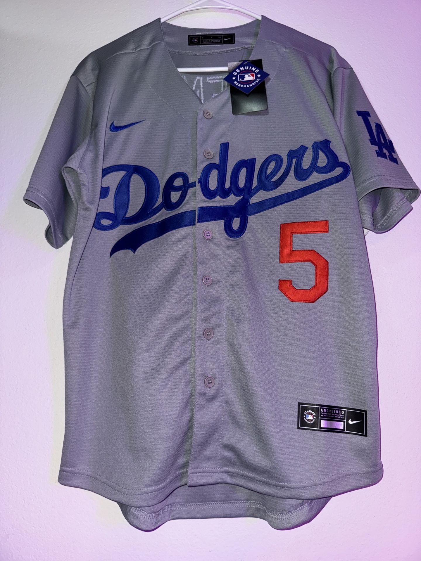 Freddie Freeman Gray Jersey dodgers 