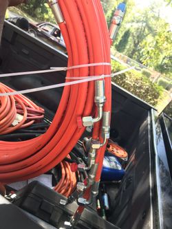 Non Conductive Hydraulic hoses with jic fittings