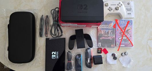 Like New Nintendo Switch 2 Bundle | 2 Games | Extra Controller | Carry Case | Accessories bundle