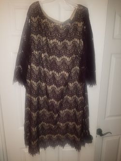 Cocktail Deep Purple Lace Dress