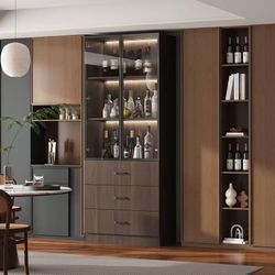 🔥ON SALE Display Cabinet with Glass Doors and Lights, Display Case Trophy Case Cabinet with 3 Drawers & 3 Tier Shelves, $160