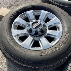 20” Ford Platinum Wheels and Michelin Tires 20 F250 Rims 8 lug 8x170 bolt pattern platinum king ranch limited lariat Rines con Llantas factory origina