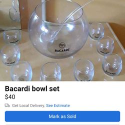 Bacardi Bowl Set 