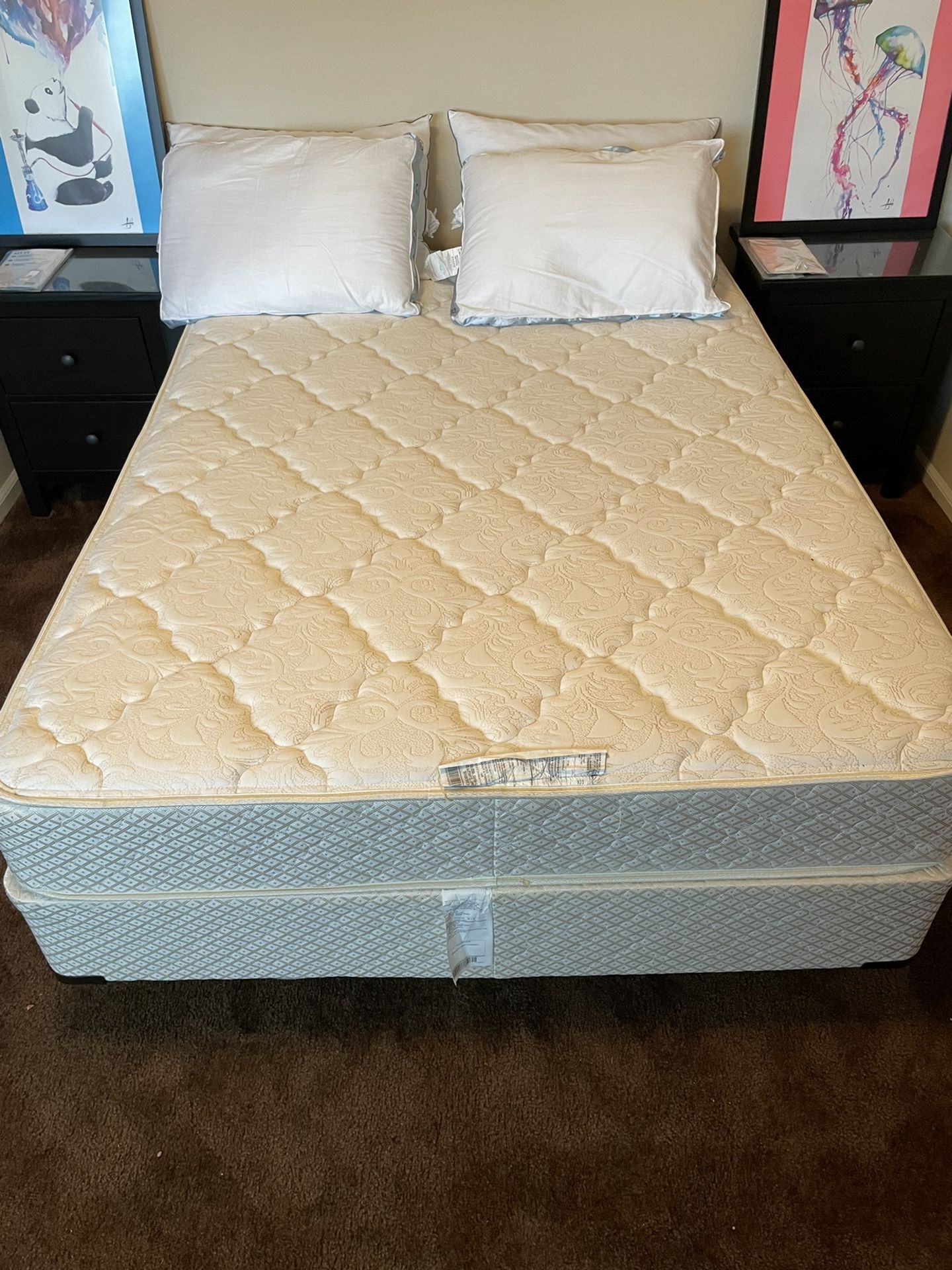 Full-size Bed - Mattress, Box Spring, & Frame