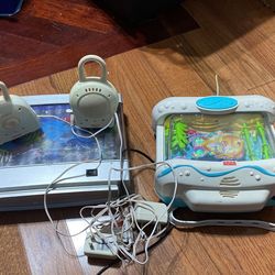Baby monitor Fisher-Price music box nightlight fishes salt water