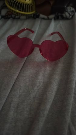 Red Heart Shaped Glasses