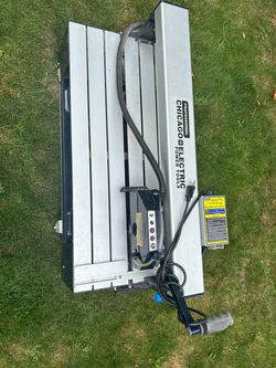 Chicago Electric Power Tool Bridge Wet Cut Tile Saw
