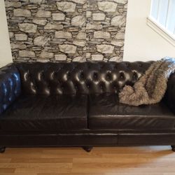 Chocolate, Restoration Hardware Style Sofa