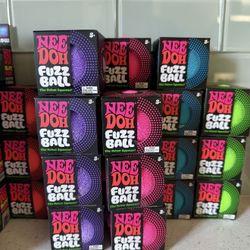 Brand New neeDoh Fuzz Ball Nice Cream Ice Drip Mello Mallo Glitter Cube 