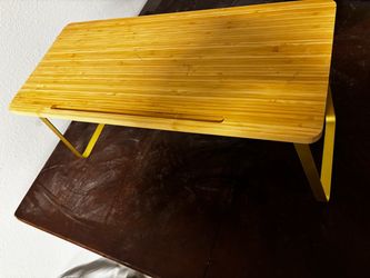 Bamboo Lap Desk with Metal Legs