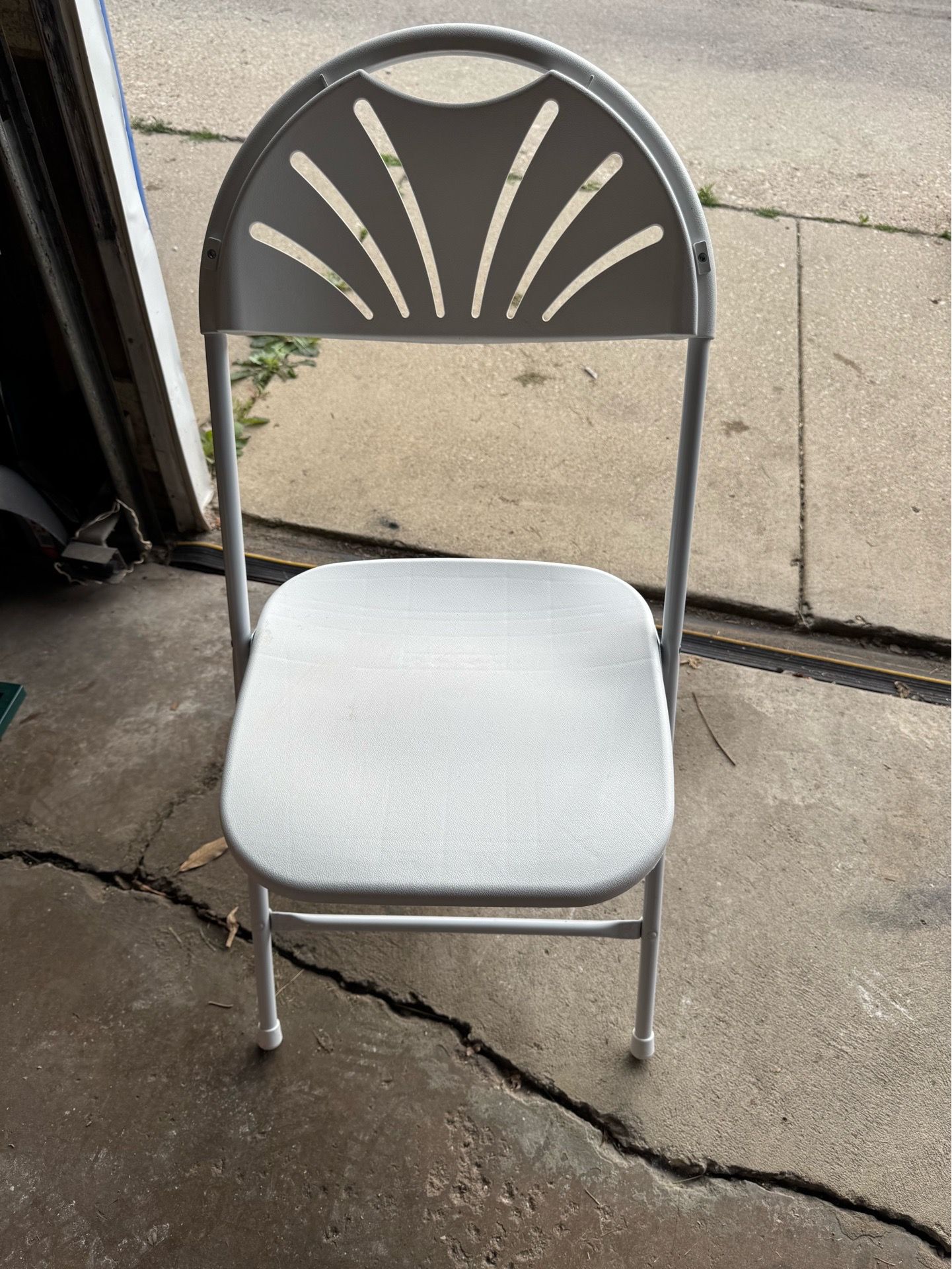 White Folding Chairs 4 for $20