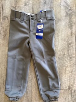 Mizuno girls youth charcoal gray softball pants