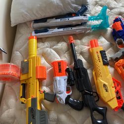 9 Nerf Guns No Darts