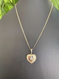 Letter Heart Necklace 