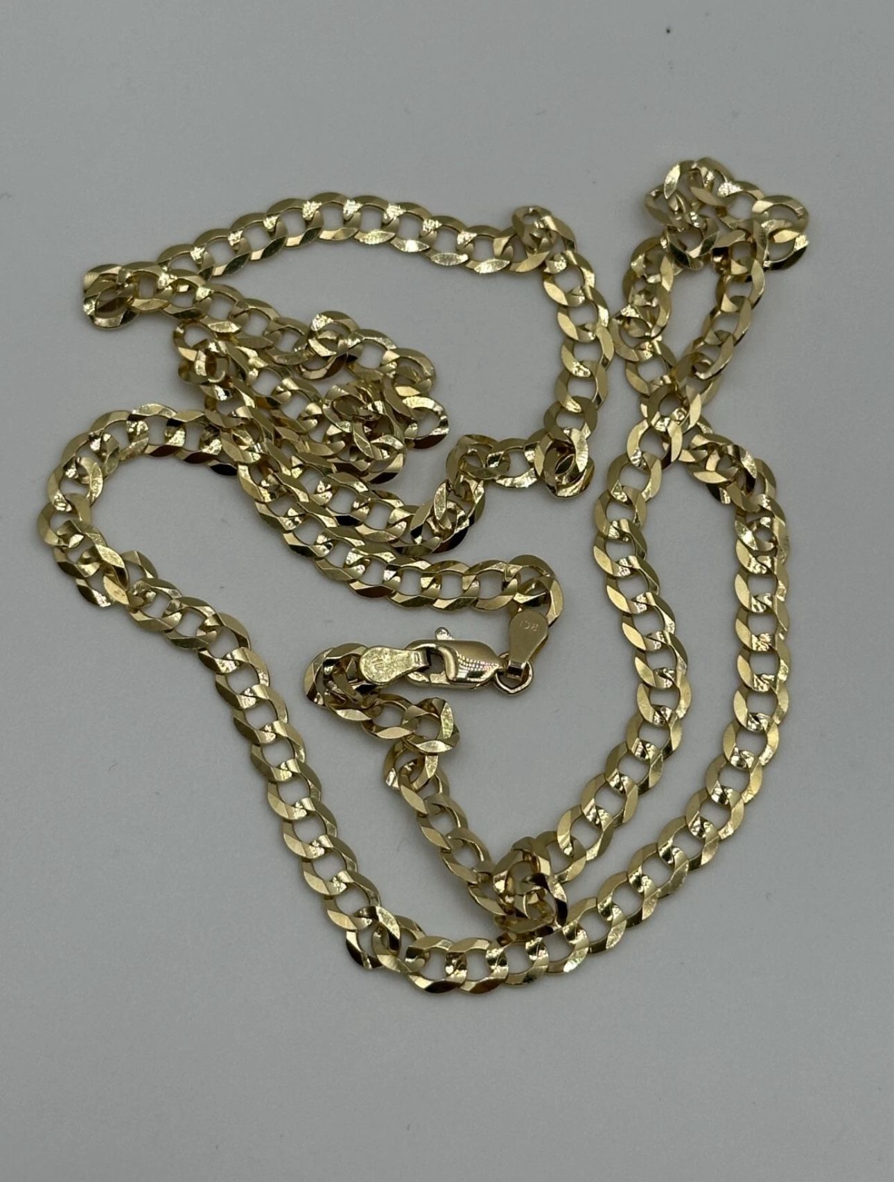 14kt Solid Gold Curb Chain 