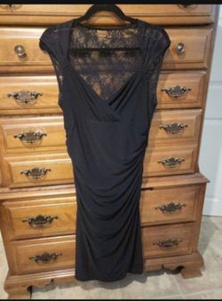 American Living Black Shoulder and Back Lace Dress-size 14