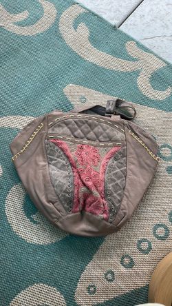 Miss Albright (Anthropologie) mixed-media hobo bag.