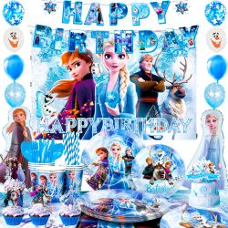 124pcs Fro-zenn Party Supplies 