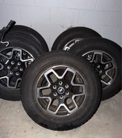 5 New/Like-New 2024 Ford Bronco Outer Banks 18" Wheels & Tires Set - OEM
