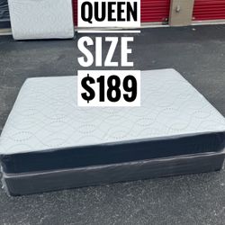 NEW Mattress Queen Size Regular With Box Spring // Offer  🚚