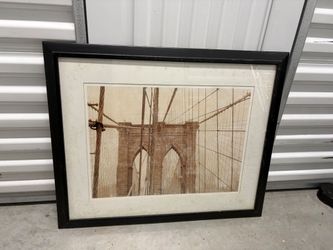 Framed Brooklyn Bridge Print