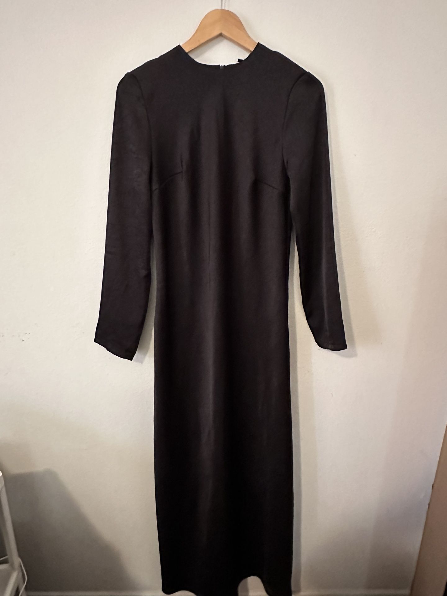 Black Silky long dress