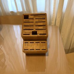 Bamboo Knife Block without Knives