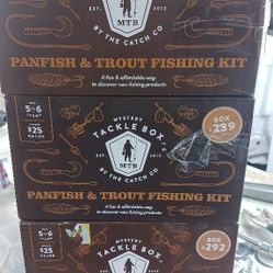 MYSTERY TACKLE BOX,  PANFISH & TROUT FISHING KIT #238/#239/#292 Available 