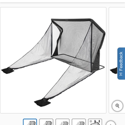 GoSports Practice Golf Net Elite 7ftH x 10ftW with shank side protection, mat -  Costco