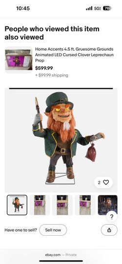 Animated Halloween Leprechaun $125  New Out Of Box