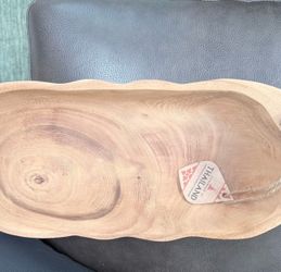 Long wood bowl