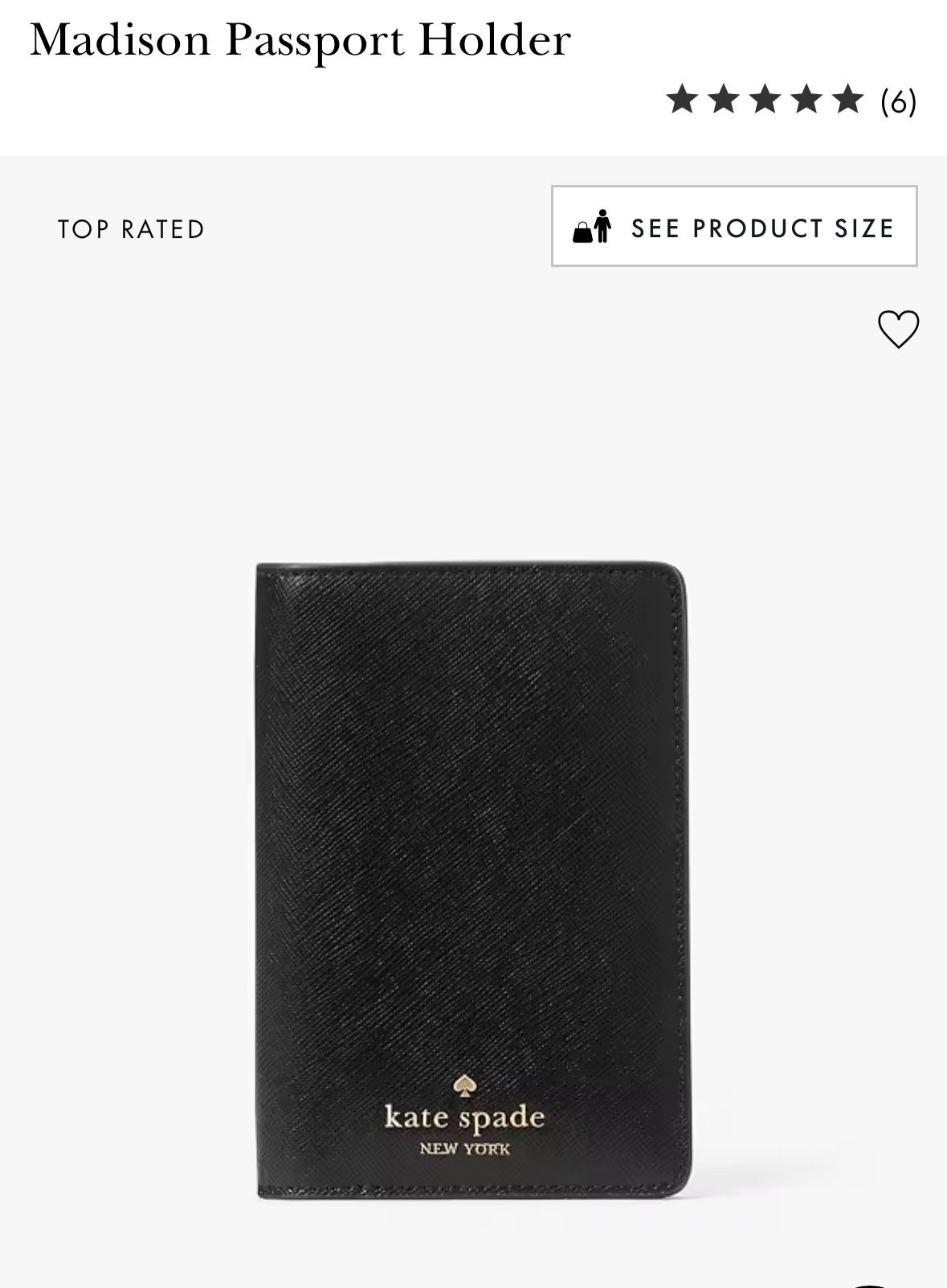 Kate Spade Madison Passport Holder
