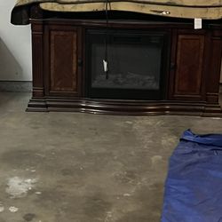 Electric fireplaces provide warmth Tv Stand
