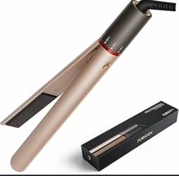 Hair straightener curler