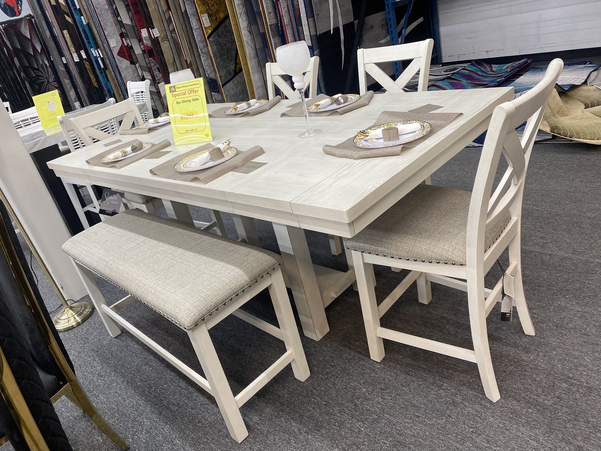 6 Pc Dinning Table Set $1,299